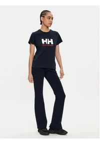 Helly Hansen T-Shirt W Hh Logo T-Shirt 2.0 34465 Granatowy Regular Fit. Kolor: niebieski. Materiał: bawełna
