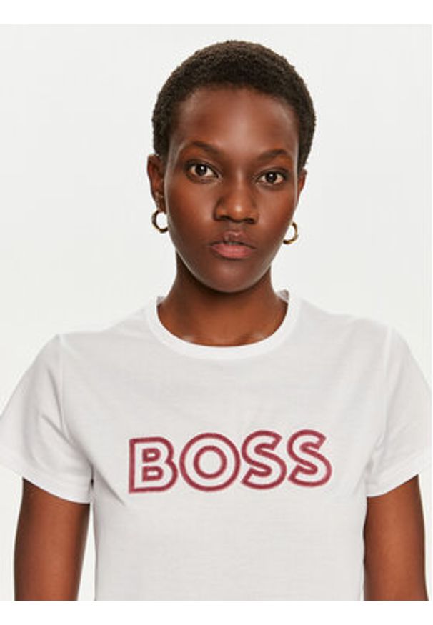 BOSS - Boss T-Shirt Eventsa 50522209 Biały Regular Fit. Kolor: biały. Materiał: bawełna