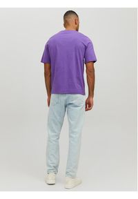 Jack & Jones - Jack&Jones T-Shirt Euphori 12232256 Fioletowy Standard Fit. Kolor: fioletowy. Materiał: bawełna #8
