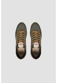Aeronautica Militare - AERONAUTICA MILITARE Jasnozielone sneakersy męskie ze skórą zamszową, Rozmiar 45. Okazja: na co dzień. Kolor: zielony. Materiał: zamsz, skóra #6