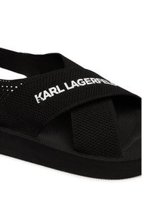 Karl Lagerfeld - KARL LAGERFELD Sandały Atlantik KL70526 Czarny. Kolor: czarny. Materiał: materiał #3