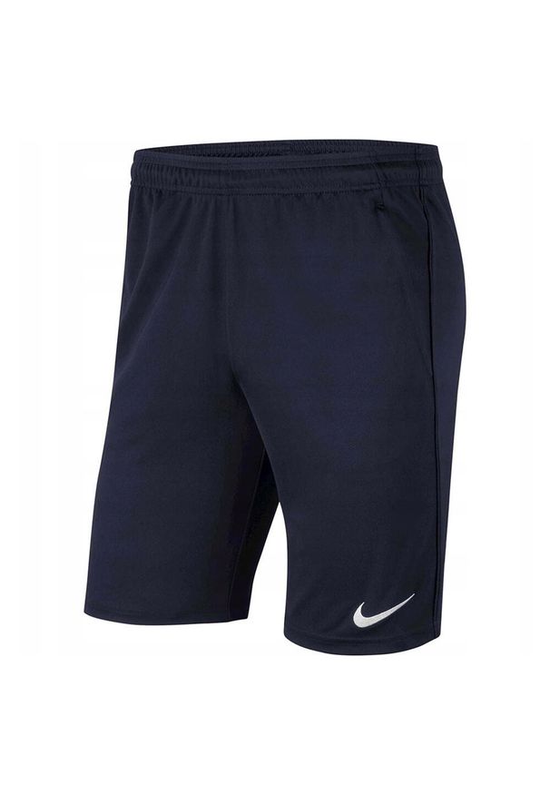 Nike - Męskie Spodenki Park 20 DriFIT. Kolor: niebieski. Sport: turystyka piesza