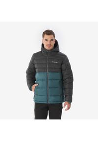 columbia - Kurtka turystyczna zimowa męska Colombia Buck Butte™ II. Typ kołnierza: kołnierzyk stójkowy. Kolor: niebieski. Materiał: puch, skóra, materiał, syntetyk, nylon. Sezon: zima. Sport: turystyka piesza