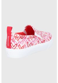 skechers - Skechers tenisówki x JGoldcrown damskie kolor czerwony. Nosek buta: okrągły. Kolor: czerwony. Szerokość cholewki: normalna