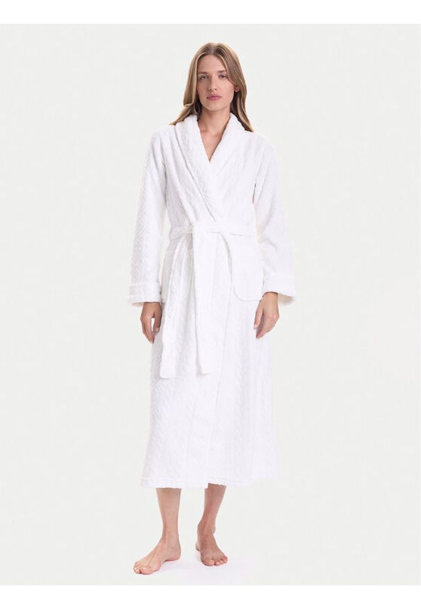 Lauren Ralph Lauren - LAUREN RALPH LAUREN Szlafrok ILN52455F Biały. Kolor: biały. Materiał: syntetyk