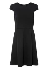 Sukienka biznesowa bonprix czarny. Okazja: na spotkanie biznesowe. Kolor: czarny. Styl: biznesowy #1