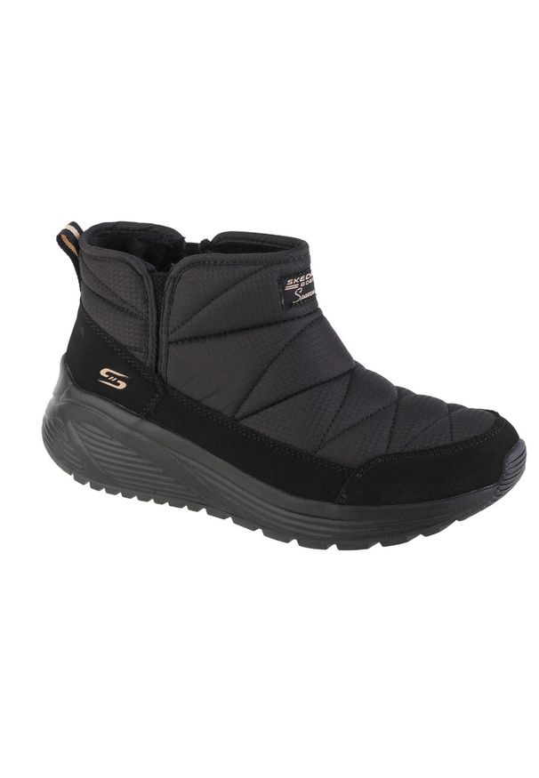 skechers - Buty do chodzenia damskie Skechers Bobs Sparrow 2.0 Puffiez. Zapięcie: bez zapięcia. Kolor: czarny. Materiał: materiał, syntetyk. Szerokość cholewki: normalna. Sport: turystyka piesza