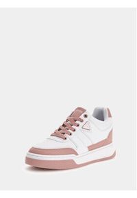 Guess Sneakersy 165985 Różowy. Kolor: biały. Materiał: skóra