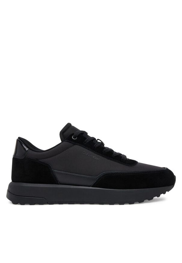 Calvin Klein Sneakersy Low Top Lace Up Repreve Mix HM0HM01714 Czarny. Kolor: czarny. Materiał: skóra
