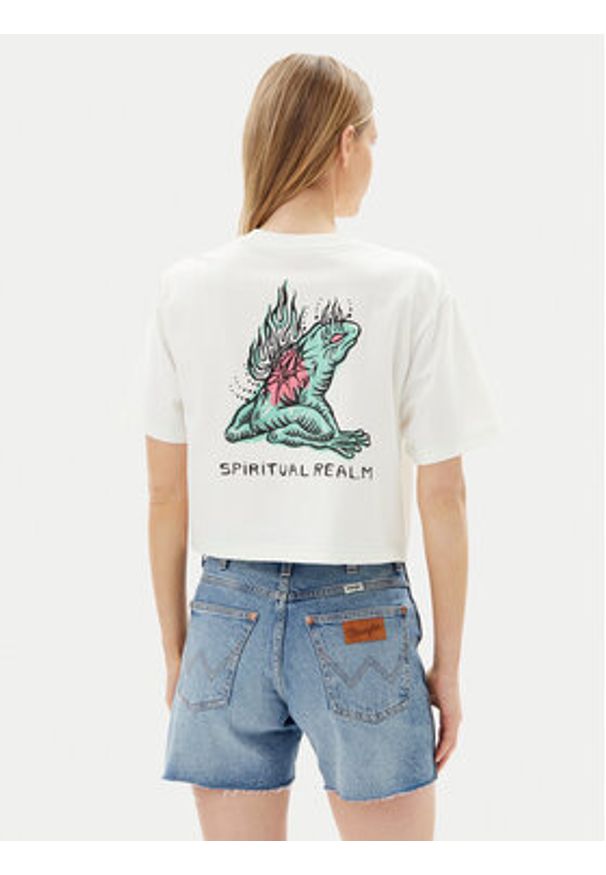 Volcom T-Shirt Alix 1 B3512505 Biały Boxy Fit. Kolor: biały. Materiał: bawełna