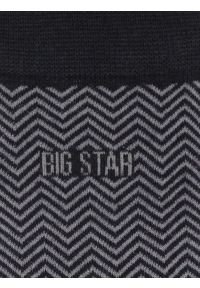 Big-Star - skarpety męskie bawełniane czarne henri 906. Kolor: czarny. Materiał: bawełna. Wzór: aplikacja #3