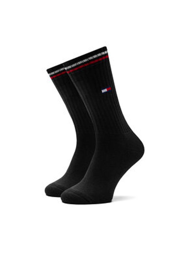 TOMMY HILFIGER - Tommy Hilfiger Skarpety długie 701228176 Czarny. Kolor: czarny. Materiał: materiał, bawełna