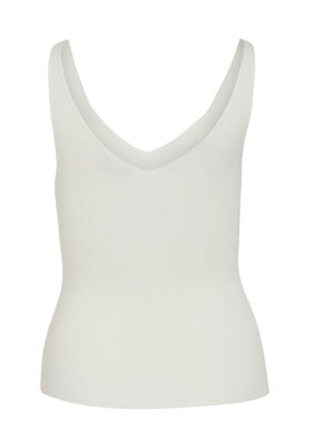 Vila Top Wennie 14104135 Biały Regular Fit. Kolor: biały. Materiał: wiskoza
