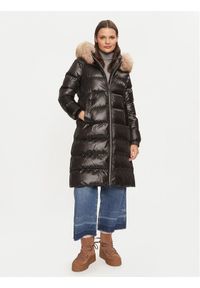 Geox Płaszcz zimowy Backsie W4628H T2843 F9000 Czarny Regular Fit. Kolor: czarny. Materiał: syntetyk. Sezon: zima