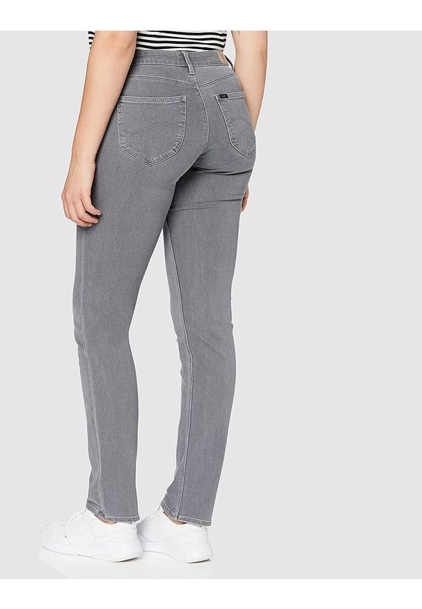Lee - LEE MARION STRAIGHT DAMSKIE SPODNIE JEANSOWE CLEAN MARL L301FPYI 112105796