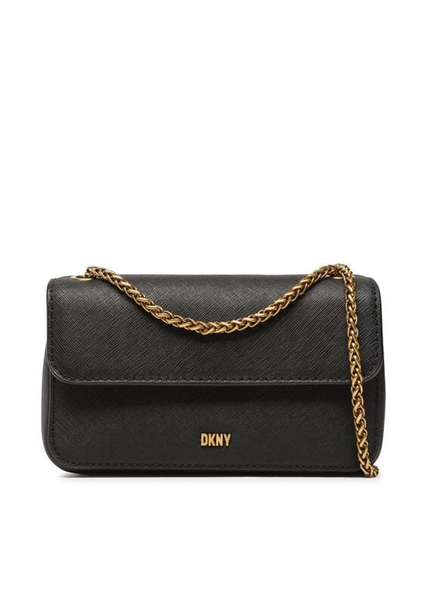 DKNY Torebka Minnie Shoulder Bag R2331T72 Czarny. Kolor: czarny. Materiał: skórzane