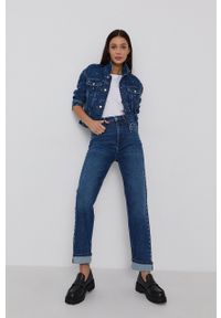 The Kooples Kurtka jeansowa damska przejściowa oversize. Kolor: niebieski. Materiał: jeans #7