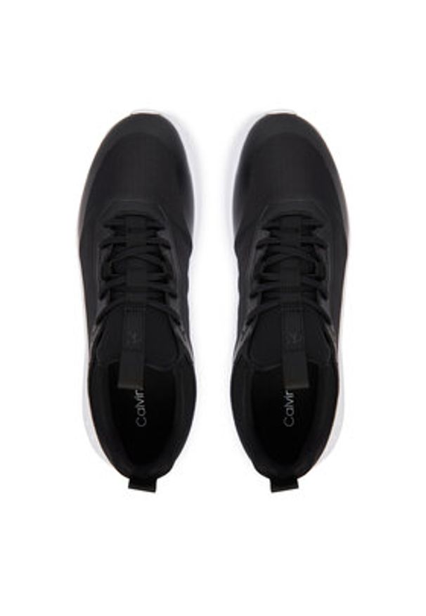 Calvin Klein Sneakersy Eva Runner Laceup Sock Mat Mix YM0YM01443 Czarny. Kolor: czarny. Materiał: materiał
