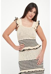 Twinset U&B - Top damski ażurowy TWINSET U&B. Wzór: ażurowy #1