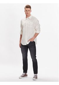 Wrangler Koszula W5D6LOW02 112337482 Écru Relaxed Fit. Materiał: bawełna #4