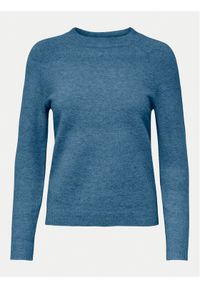 only - ONLY Sweter Rica 15204279 Niebieski Regular Fit. Kolor: niebieski. Materiał: syntetyk