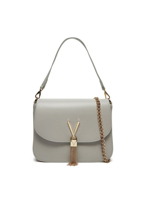 VALENTINO - Valentino Torebka Divina VBS1R404G Szary. Kolor: szary. Materiał: skórzane