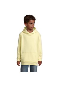 SOL'S - Bluza Z Kapturem Condor Dla Dzieci. Typ kołnierza: kaptur. Kolor: żółty