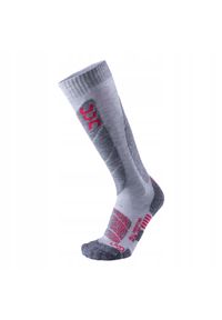 Skarpety narciarskie damskie UYN All Mountain Ski Socks. Kolor: szary. Sport: narciarstwo