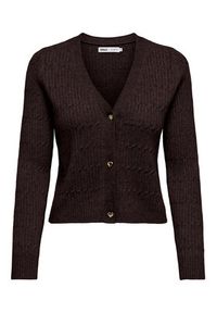 only - ONLY Kardigan Katia 15310902 Brązowy Regular Fit. Kolor: brązowy. Materiał: syntetyk #6