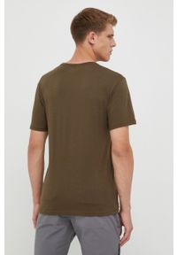 columbia - Columbia t-shirt męski kolor zielony 1680053-014. Okazja: na co dzień. Kolor: zielony. Materiał: bawełna. Wzór: nadruk. Styl: casual #2