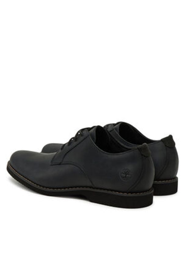 Timberland Półbuty Woodhull Leather Oxford TB0A2CWA0011 Czarny. Kolor: czarny. Materiał: skóra
