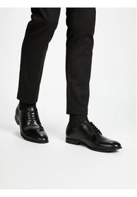 Lanetti Półbuty CEO-8507-6 MBS Czarny. Kolor: czarny. Materiał: materiał #2