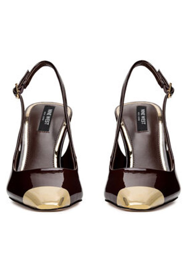 Nine West Sandały WFA3376-1 Brązowy. Kolor: brązowy. Materiał: skóra
