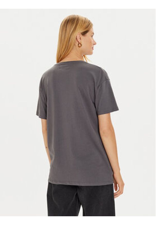 Brave Soul T-Shirt LTS-568JEMIMA Szary Oversize. Kolor: szary. Materiał: bawełna