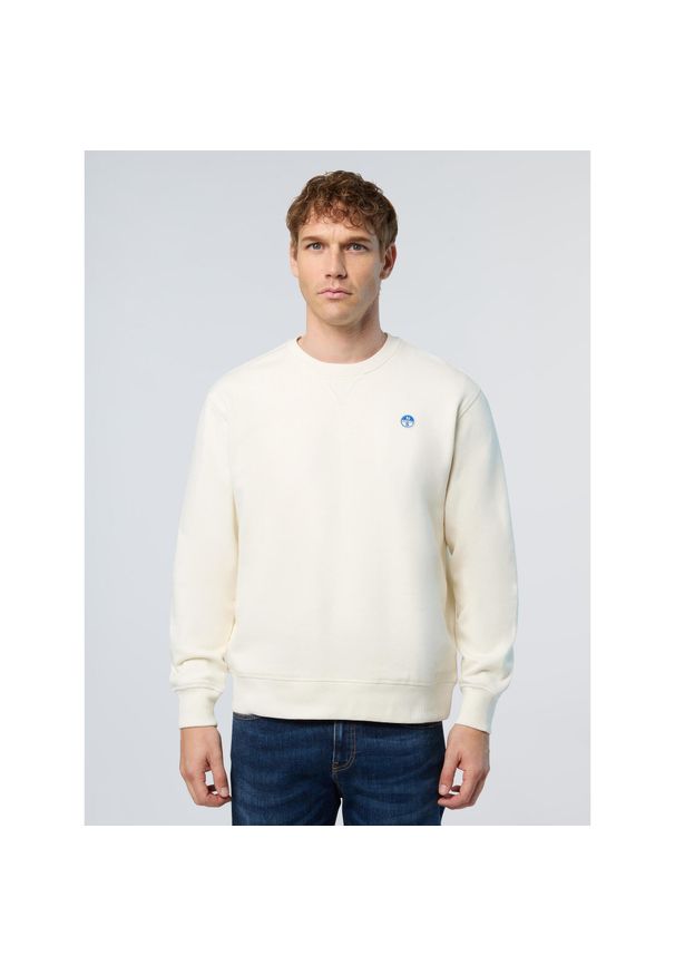 North Sails - Bluza polarowa NORTH SAILS CREWNECK SWEATSHIRT Biały. Kolor: biały. Materiał: polar