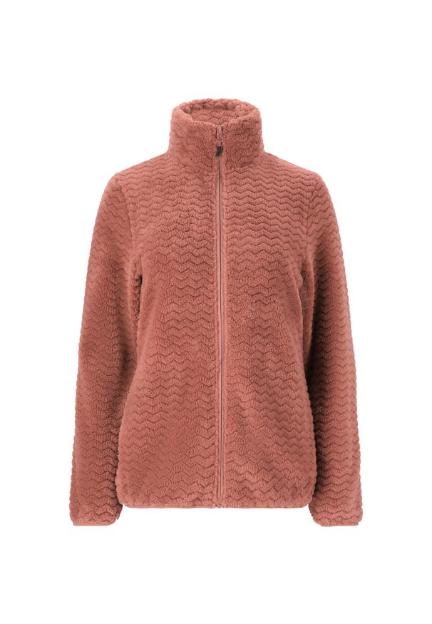 Bluza polarowa damska Whistler Matra. Kolor: brązowy. Materiał: polar. Sport: turystyka piesza