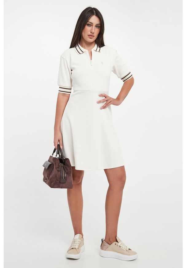 Armani Exchange - Sukienka mini polo ARMANI EXCHANGE. Typ kołnierza: polo. Długość: mini