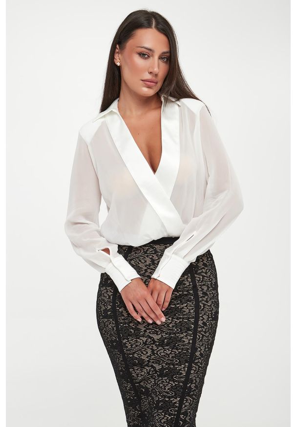 Elisabetta Franchi - Body z krepy ELISABETTA FRANCHI