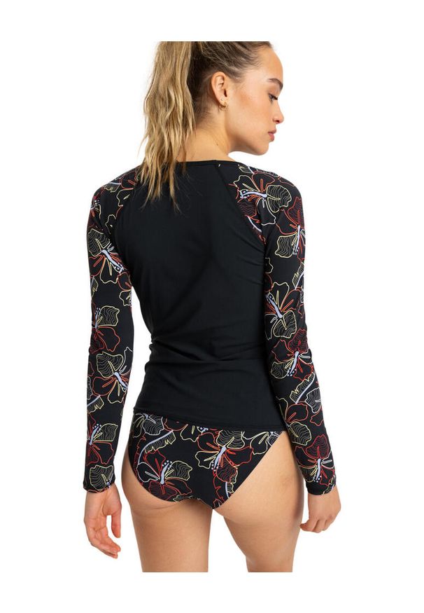 Roxy - Koszulka UPF 50 z długim rękawem dla Kobiety ROXY ACTIVE. Kolor: szary. Materiał: nylon, elastan, materiał. Długość: długie