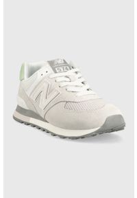 New Balance sneakersy U574WC2 kolor szary U574WC2-WC2. Nosek buta: okrągły. Kolor: szary. Materiał: guma. Model: New Balance 574 #5