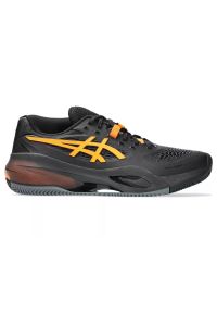 Buty do tenisa męskie Asics Gel Resolution X Clay. Kolor: czarny. Materiał: materiał, syntetyk. Szerokość cholewki: normalna. Sport: tenis