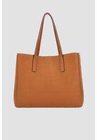 Guess - GUESS Brązowa shopperka damska Meridian Girlfriend. Kolor: brązowy. Materiał: skórzane. Styl: elegancki, casual #8