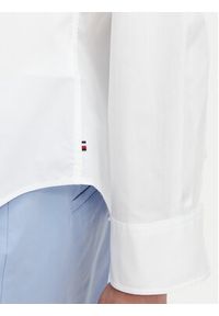 TOMMY HILFIGER - Tommy Hilfiger Koszula WW0WW47169 Biały Regular Fit. Kolor: biały. Materiał: bawełna #5