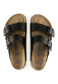 Klapki unisex Birkenstock Arizona BS (0551253). Okazja: na co dzień, na spacer, do domu. Kolor: czarny. Materiał: zamsz, materiał, skóra. Wzór: paski, gładki. Sezon: lato. Styl: klasyczny, casual #3