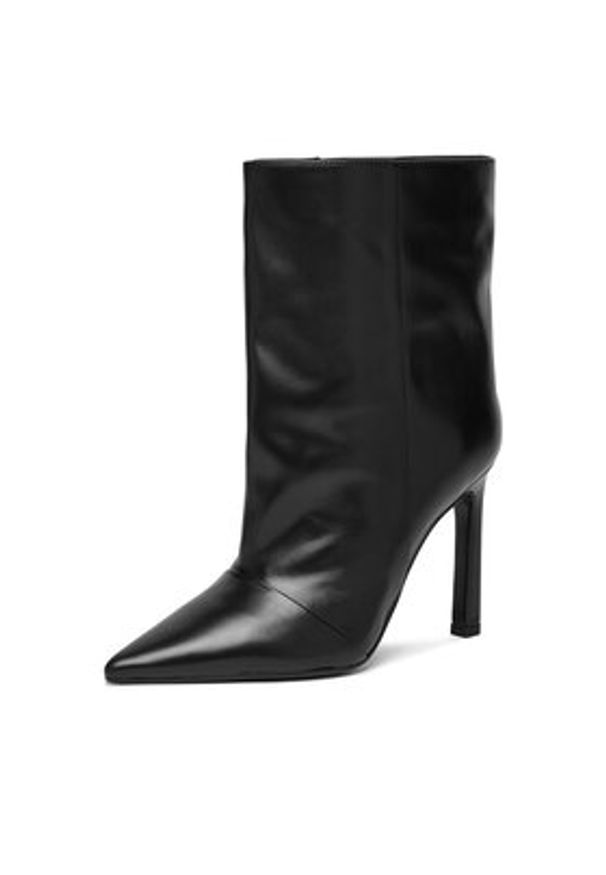 Eva Minge Botki EO-KIRA-1680-1604 Czarny. Kolor: czarny. Materiał: skóra