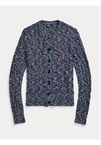Polo Ralph Lauren Kardigan 211947926002 Granatowy Slim Fit. Typ kołnierza: polo. Kolor: niebieski. Materiał: bawełna #3