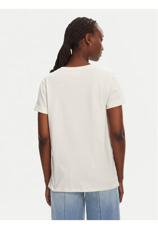 Liu Jo Sport T-Shirt TA5180 JS923 Biały Regular Fit. Kolor: biały. Materiał: bawełna. Styl: sportowy