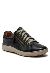 Clarks Sneakersy Nalle Lace 261591244 Czarny. Kolor: czarny. Materiał: skóra #6