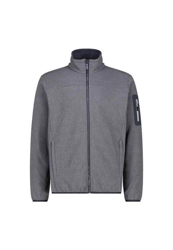 Bluza męska turystyczna CMP 38H2237. Kolor: szary. Materiał: polar. Sport: turystyka piesza