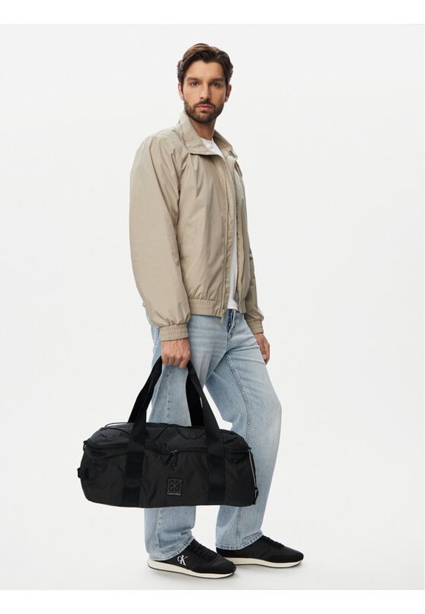 Calvin Klein Torba podróżna Utility Emblem Aop LV04D3385G Czarny. Kolor: czarny. Materiał: materiał